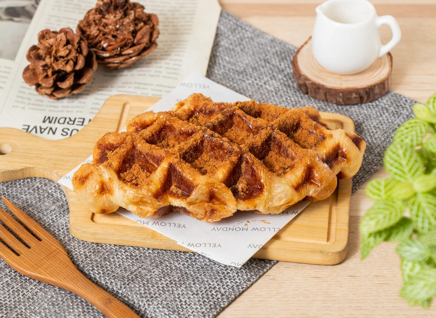 楓糖肉桂可頌鬆餅