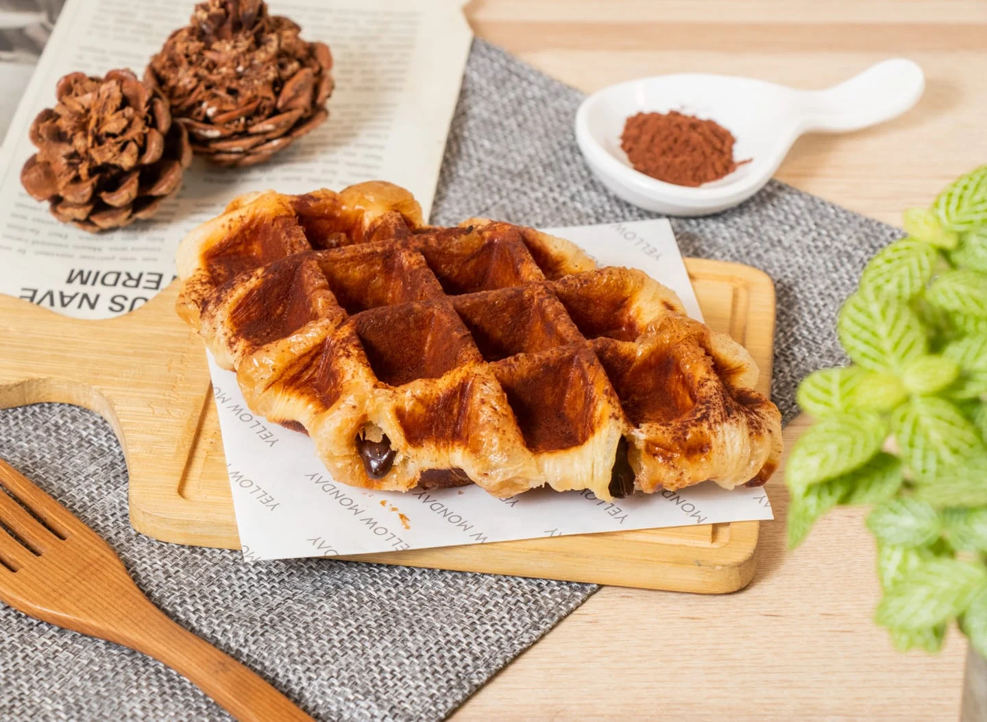 66融心巧克力可頌鬆餅